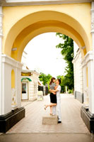 Фото в арке Александровского сада