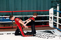 Фото акробатов на ринге в начале выступления