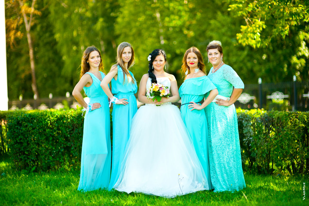 Свадебные платья с бирюзовым