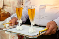 Фото свадебных бокалов для молодоженов