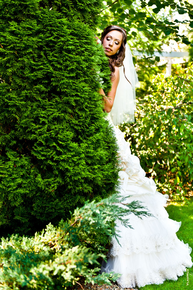 Свадебный фото гламур в ботаническом саду Толоконникова в Новочеркасске