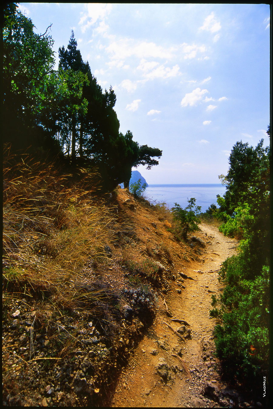 Фото 13. Горная тропа на склоне Крымских гор