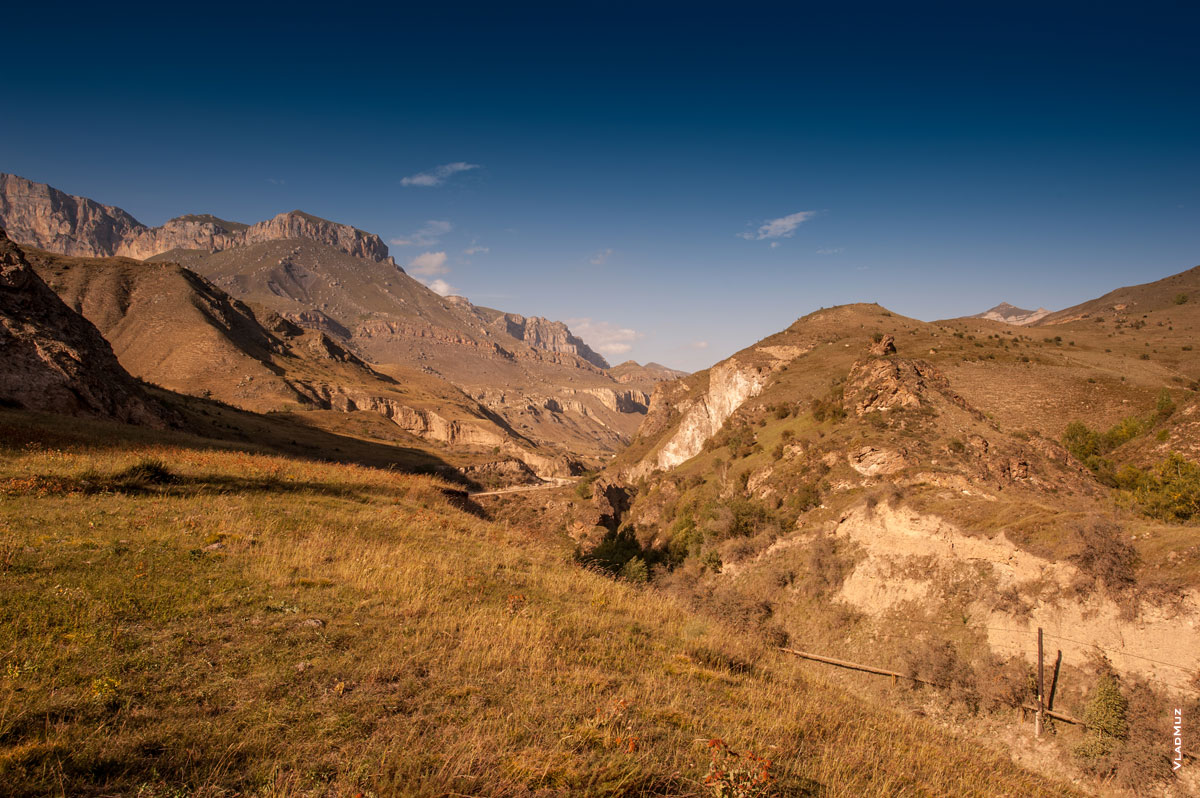Горы Чегемского ущелья в Кабардино-Балкарии. Фотопейзаж