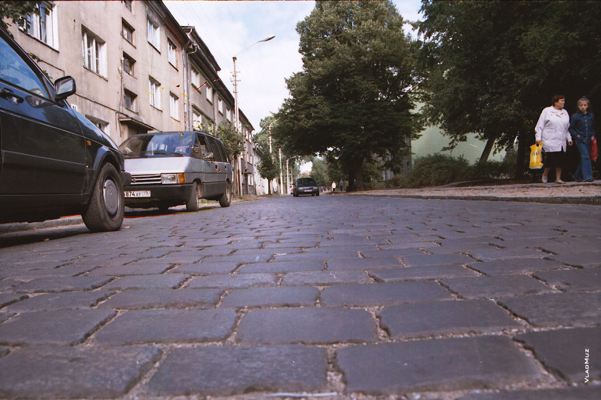 Каменные улицы в Советске, правда, очень ровные