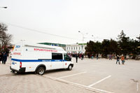 Подошел к площади Платова в Новочеркасске - взрывотехники были на месте
