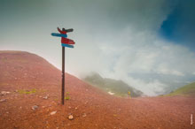 «Роза Пик» летом: высота 2320, смотровая площадка. Горные фотопейзажи в тумане (HD quality)